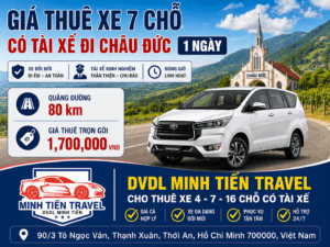 Giá thuê xe 7 chỗ có tài xế đi châu đức